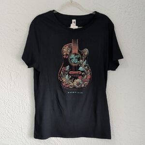 NWT Nashville Graphic T-Shirt with Guitar Design